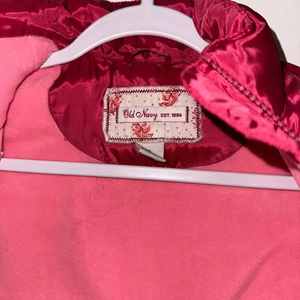Girls XS Puffer Vest Jacket Old Navy - Hot Pink Extra Small